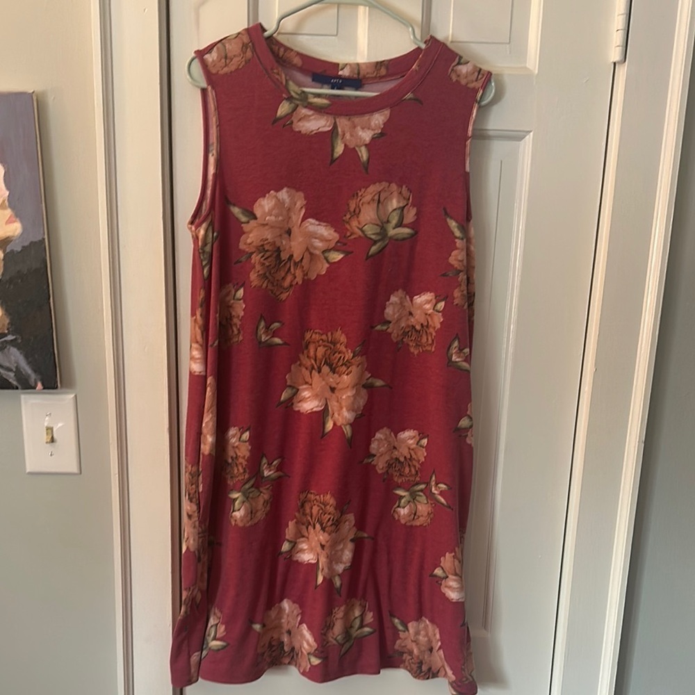 Apt 9 floral mini dress size large